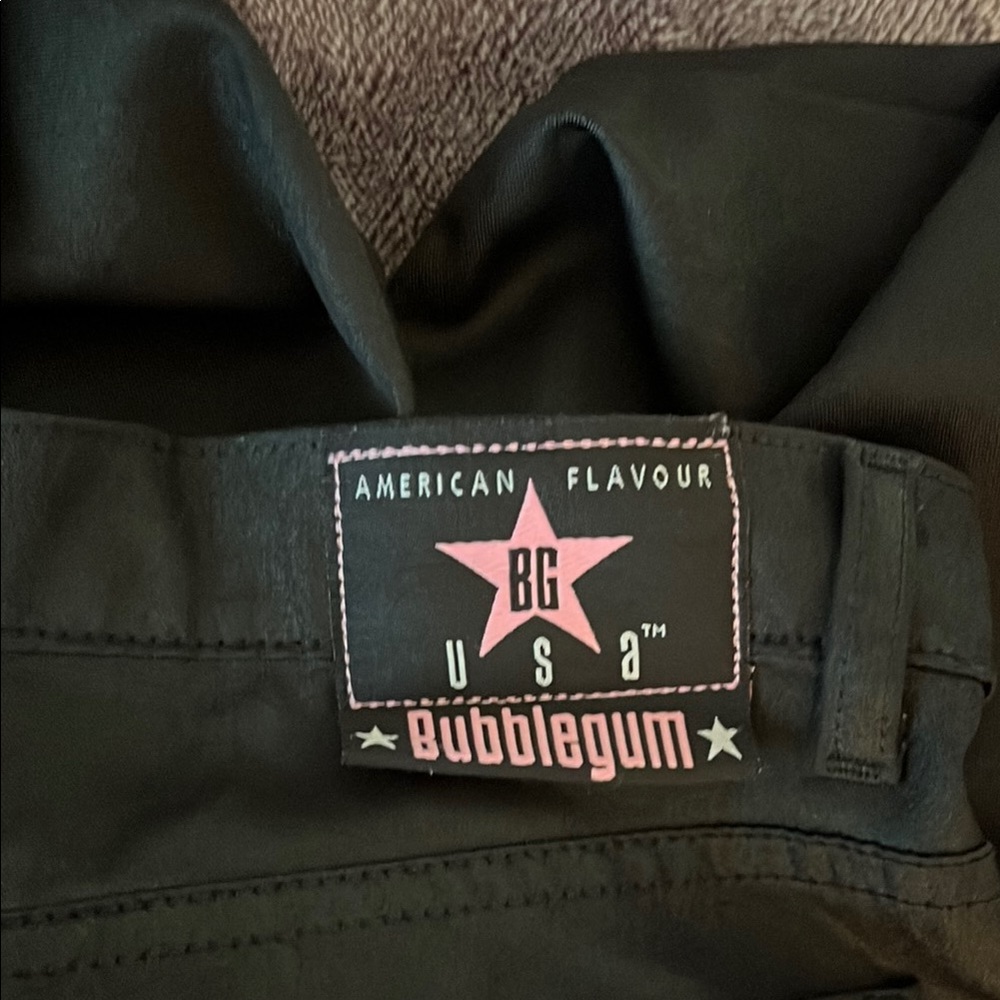 Vintage Bubblegum Black Pants